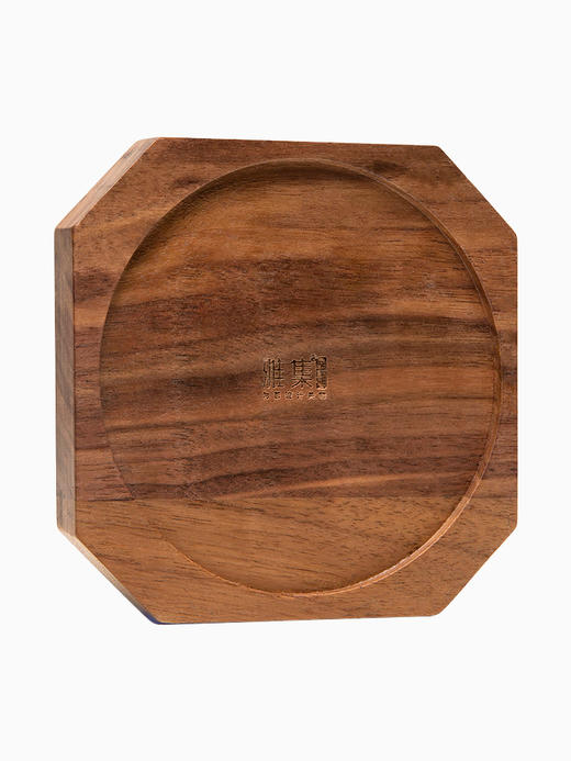 雅集茶具 胡桃木 杯垫 紫砂壶托 八角胡木杯垫 商品图0
