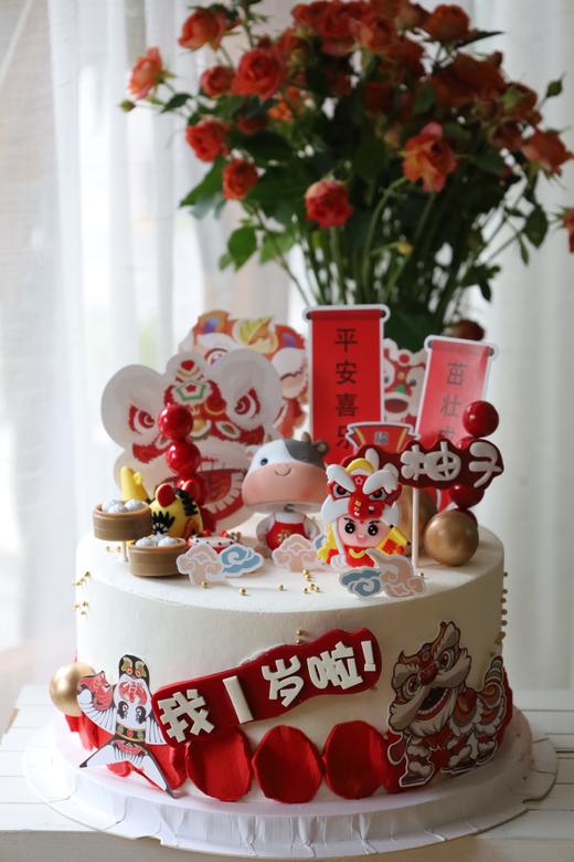 中国风可爱牛宝宝（此蛋糕需要提前一周预定） 商品图1