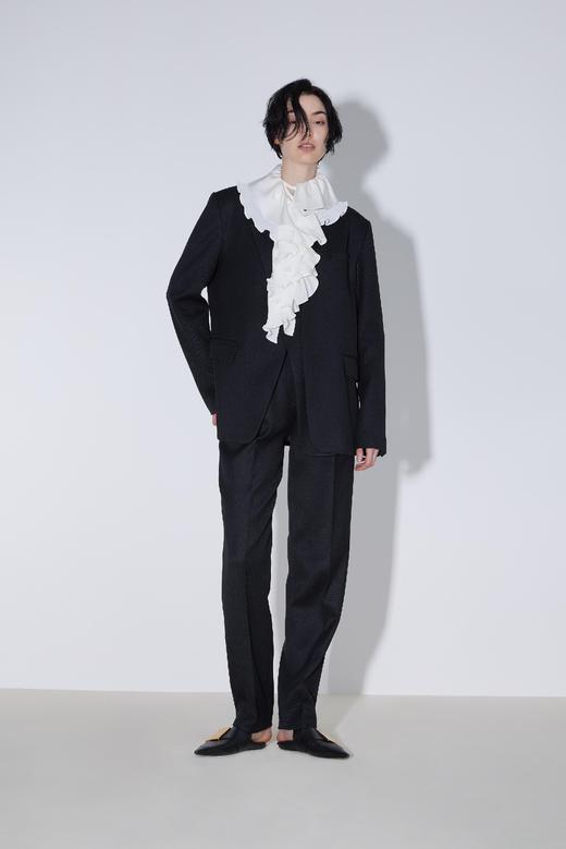 双层叠搭式无领西服 商品图0