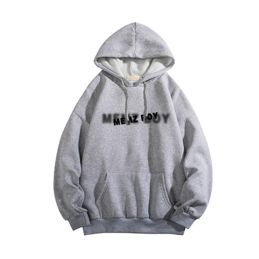 2022时尚休闲秋冬款港风chic加绒卫衣男连帽潮ins炸街上衣ulzzang外套宽松百搭 商品图4