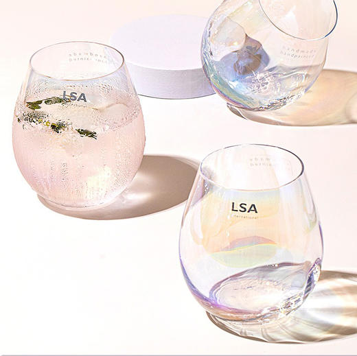 lsa Pearl平底杯炫彩水杯酒杯珍珠仙女杯女生高颜值小众礼物ins玻璃杯 商品图1
