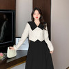 【服装鞋包】-法式复古翻领上衣气质半身裙长裙时尚两件套 商品缩略图3