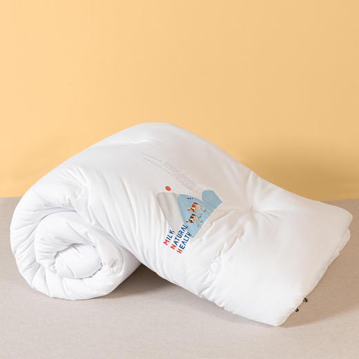 【下架】自然醒元气奶养肤被牛奶蛋白美容冬被加厚保暖棉被褥春秋被双人四季通用LFS 商品图6