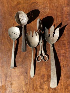 鎏银西式餐具五件套组，顺丰包邮