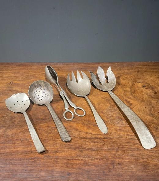 鎏银西式餐具五件套组，顺丰包邮 商品图2