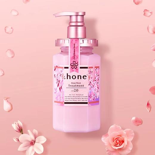 日本安蒂花子&honey水感丰盈滋养洗发水/护发素（樱花）440ml/445ml 商品图9