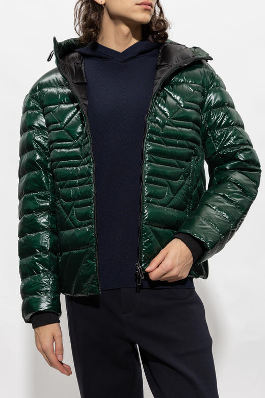 【超惠秒】Emporio Armani 男士90%白鸭绒LOGO绗缝夹克/羽绒服 10955 商品图1