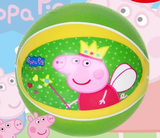 哈哈球小猪佩奇2号酷炫篮球 加厚儿童篮球亲子户外运动1-3岁玩具 商品图1