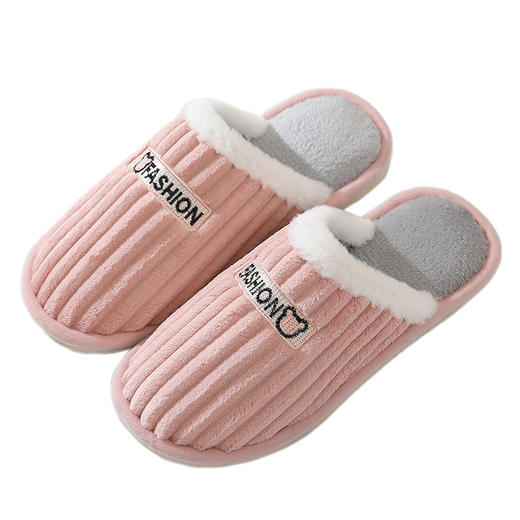 棉拖鞋包跟女士秋冬季室内保暖家居家用月子毛毛拖鞋男款棉鞋冬天 商品图4