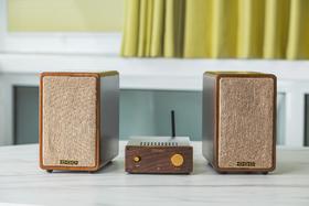 BS-5木色桌面蓝牙音响系统