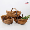 手工柳藤编织竹筐收纳筐藤编蓝子柳编编织盒储物篮脏衣篮储物箱 商品缩略图1