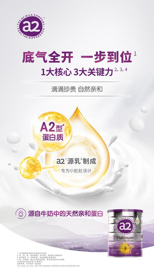 a2白金系列婴儿奶粉900g二段（6-12个月）新包装 商品图4