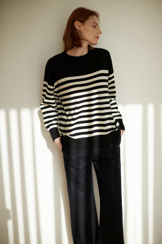 4F　ＩＣＢ　时尚条纹针织衫 商品图1