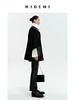 HIDEMI 美利奴羊毛廓形拼皮口袋中长款皮衣大衣 商品缩略图3