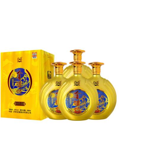 【酒厂直营】52度 金泸州白酒金醉月8 999ml*4    泸州老窖官方旗舰店 商品图0