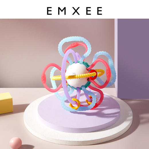 【安抚玩乐】嫚熙曼哈顿球牙胶婴儿磨牙棒可水煮食品级硅胶防吃手神器 商品图5