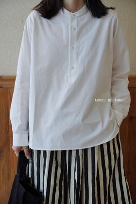 ECOLE DE CURIOSITES 白色长袖衬衫