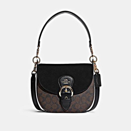 百货世界-国际精品馆-COACH  经典标志帆布KLEO 23号单肩包 商品图0