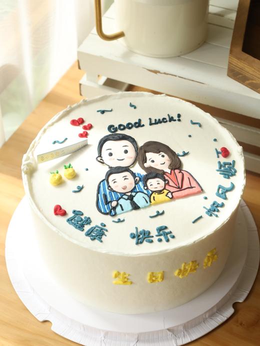 手绘一家四口祝福语 商品图3