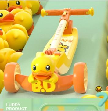 乐的（Luddy）小黄鸭儿童滑板车1061  WY 商品图2