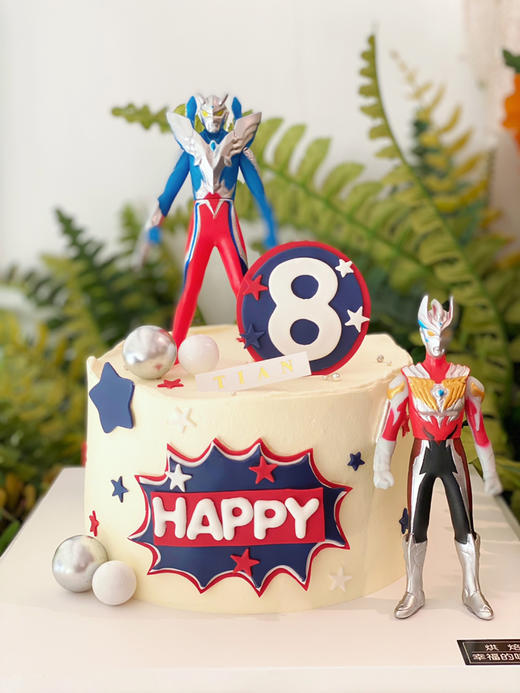 私人订制奥特曼蛋糕，奥特曼随机搭配，请提前24小时下单哦 商品图2