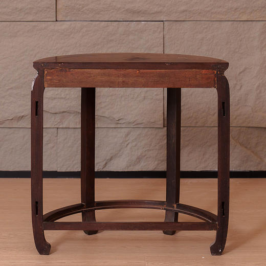 清 红木碗口线月牙桌 商品图1