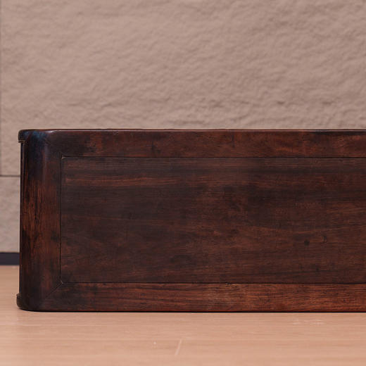 清 红木绳纹玉璧书卷式琴桌 商品图3