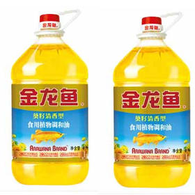 【100元2桶】金龙鱼葵籽清香型食用植物调和油4L（0102568）