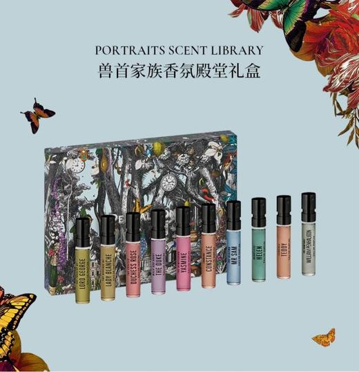 英国 Penhaligons潘海利根 兽首香氛殿堂香水小样套装 2ml*10支（月亮女神+广香之匣+牧羊少年+黑玫瑰+女王的耳语+玫瑰公爵小姐/狐狸+乔治勋爵的悲剧/鹿首+布伦海姆花束+琴酒+皇家橡树 商品图0