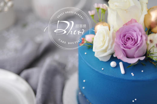 动物性淡奶油系列（自然花系）英国进口纯动物奶油生日蛋糕0110【加高款】 商品图3