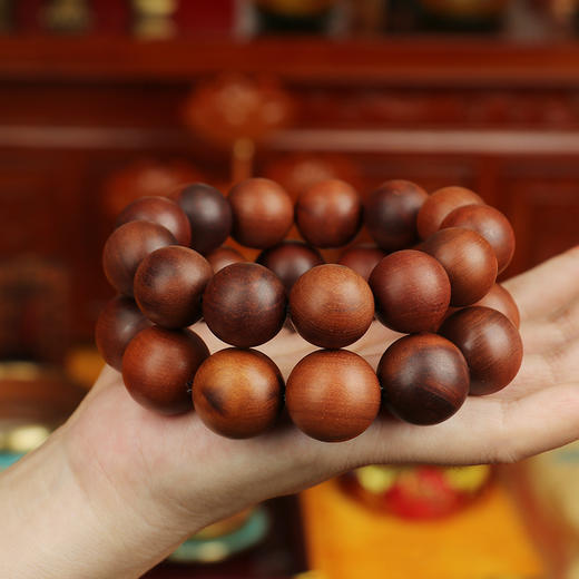 【高品质】天然雷击枣木雷芯款手串圆珠单圈素圈男女同款 商品图3