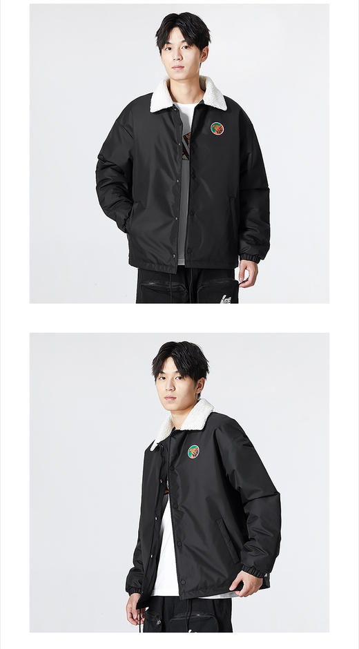 didas 阿迪达斯yysports 2022秋季新款NEO休闲系列男女情侣保暖翻领棉服夹克外套 HR3712  商品图0
