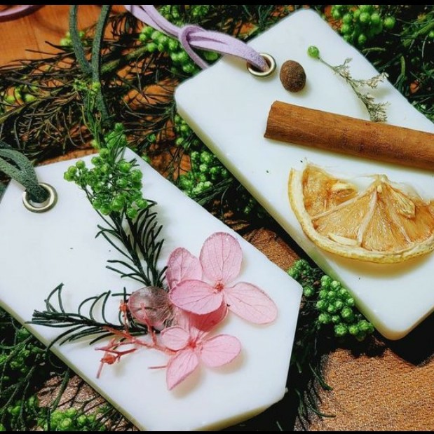 【纯妧手工坊】精油香薰蜡片/石膏片～