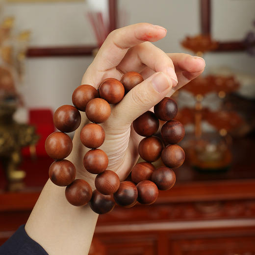 【高品质】天然雷击枣木雷芯款手串圆珠单圈素圈男女同款 商品图2