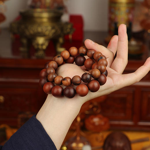 【高品质】天然雷击枣木雷芯款手串圆珠单圈素圈男女同款 商品图1