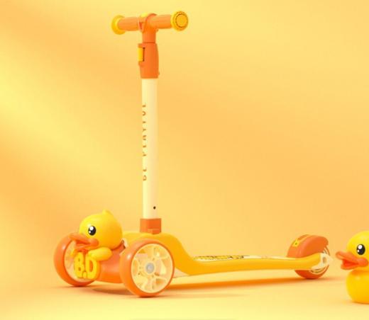 乐的（Luddy）小黄鸭儿童滑板车1061  WY 商品图0