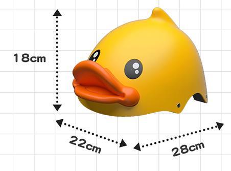 B.Duck小黄鸭儿童骑行头盔      ZJ 商品图2