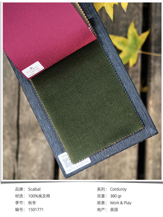 「爱好者直选26款」Scabal Corduroy埃及棉系列全麻衬单西 商品图10