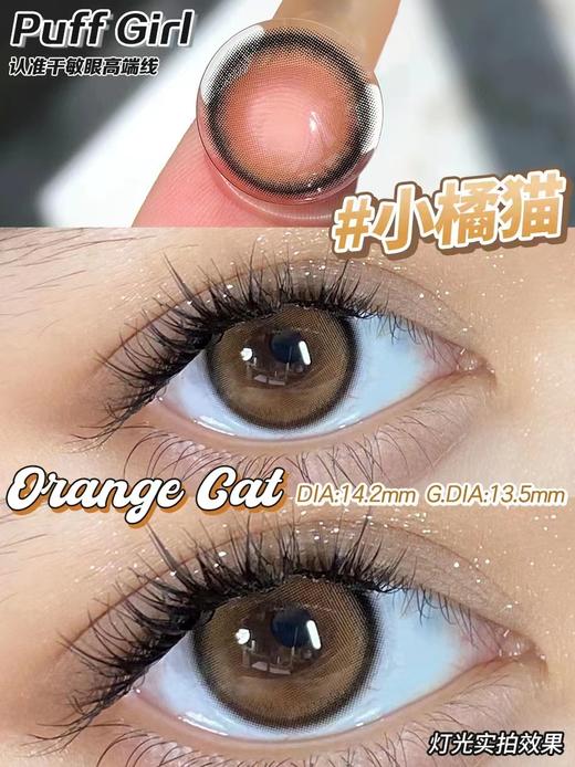 PuffGirl（Puff Girl）年抛美瞳 小橘猫 直径14.2mm着色13.5mm 商品图2