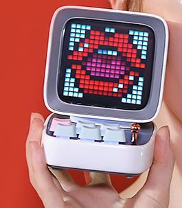 Divoom点音像素蓝牙音箱闹钟迷你无线复古小音响JQR 商品图3