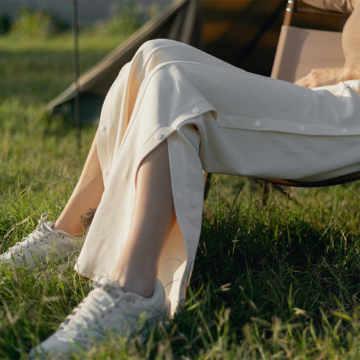 【81%棉垂感毛圈卫衣面料】多穿法侧缝排扣运动休闲长裤 商品图3