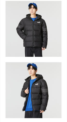 彪马（Puma） 官方舰店短款羽绒服男装 2022冬季新款加厚保暖连帽运动服户外休闲宽松羽绒棉袄外套 676032