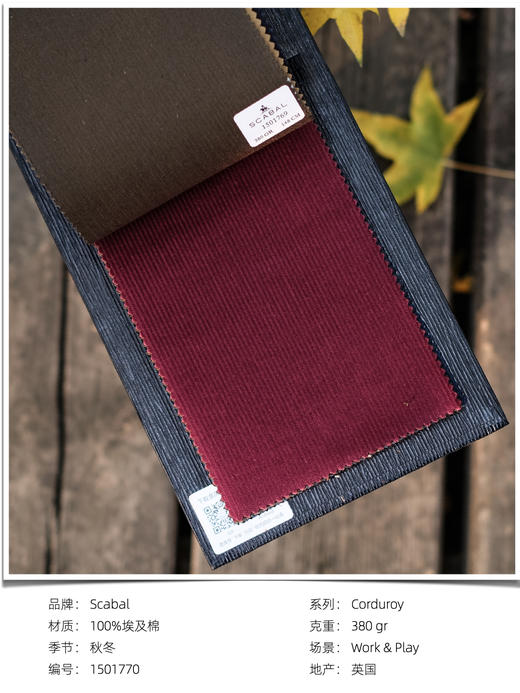 「爱好者直选26款」Scabal Corduroy埃及棉系列全麻衬单西 商品图9