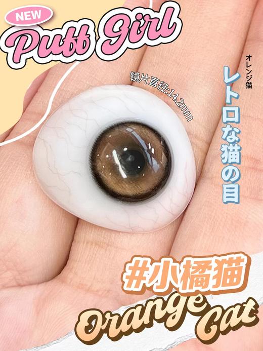 PuffGirl（Puff Girl）年抛美瞳 小橘猫 直径14.2mm着色13.5mm 商品图3