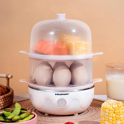 德国蓝宝新款煮蛋器 多功能家用防烧干双层煮小型迷你早餐机蒸蛋器 商品图1