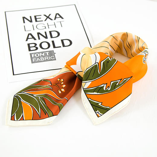 鑫缘 真丝双喷异色方巾 GD0029 商品图3