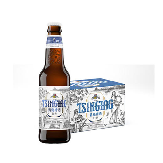 青岛啤酒白啤11度330ml*24瓶/箱（20版） 商品图0