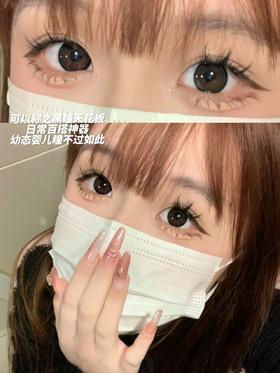 rolalens 美瞳月抛 宝宝黑 直径14.5mm着色13.8mm