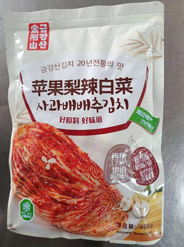 【满66包邮】金刚山苹果梨味辣白菜400g*1袋