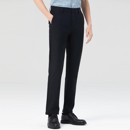 圣得西男士休闲裤2022年秋季新款时尚中青年棉质弹力直筒长裤男潮2252913037A 商品图1